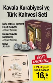 Kavala Kurabiyesi ve Türk Kahvesi Seti (Orjinal Kutularında)